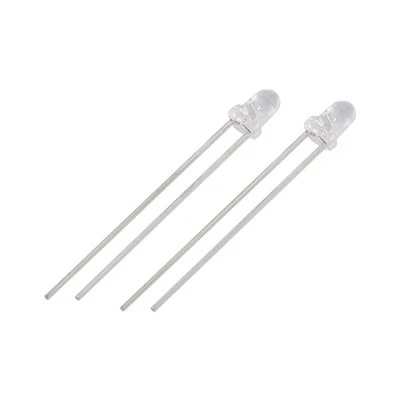 What is the typical inductance of a 3mm Dip LED?